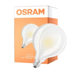Osram LED Superstar E27 Globe Filament Matt 11W 1521lm - 940 Kallvit | Bästa Färgåtergivning - Ersättare 100W