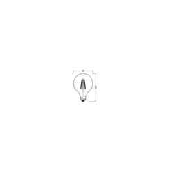 Osram LED Superstar E27 Globe G95 Filament Klar 11W 1521lm - 927 Extra Varm Vit | Bästa Färgåtergivning - Ersättare 100W