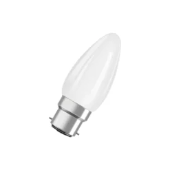 Osram Parathom Classic LED B22d Kronljus Filament Matt 4.8W 470lm - 827 Extra Varm Vit | Dimbar - Ersättare 40W