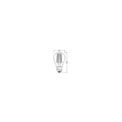 Osram Parathom Classic LED E27 Päron Filament Klar 6.5W 806lm - 822-827 Dim To Warm | Dimbar - Ersättare 60W