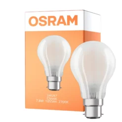 Osram Retrofit Classic LED B22d Päron Matt 8.5W 806lm - 827 Extra Varm Vit | Dimbar - Ersättare 60W