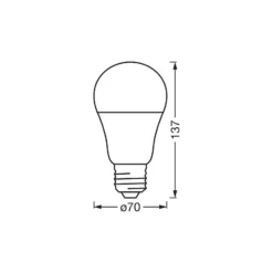 Osram Smart+ Matter Classic LED E27 Päron Matt 14W 1521lm - 827-865 Justerbar Vit | Dimbar - Ersättare 100W