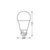 Osram Smart+ Matter Classic LED E27 Päron Matt 9W 806lm - 827-865 Justerbar Vit | Dimbar - Ersättare 60W