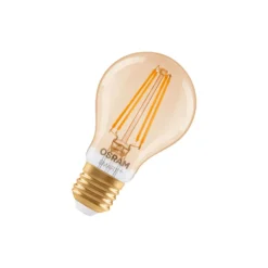 Osram Smart+ Matter E27 Päron Filament Guld 6W 680lm - 824 Extra Varm Vit | Dimbar - Via Smart Device Only - Ersättare 60W