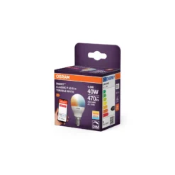 Osram Smart+ Mini Lampa E14 Matt 4.9W 470lm - 827-865 Justerbar Vit | Zigbee Dimbar - Ersättare 40W