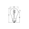 Osram Vintage 1906 Classic LED E27 Päron Filament Klar 3.4W 470lm - 827 Extra Varm Vit | Ersättare 40W