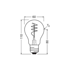 Osram Vintage 1906 Classic LED E27 Päron Filament Klar 3.4W 470lm - 827 Extra Varm Vit | Ersättare 40W
