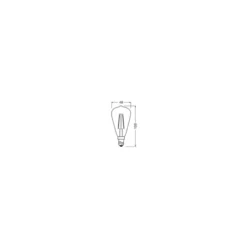 Osram Vintage 1906 LED Classic Edison E14 Ambar 2.8W 250lm - 822 Extra Varm Vit | Dimbar - Ersättare 25W
