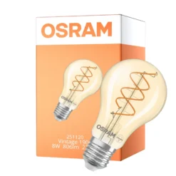 Osram Vintage 1906 LED Classic Slim E27 Päron Filament Guld 8W 806lm - 922 Extra Varm Vit | Bästa Färgåtergivning - Dimbar - Ersättare 60W