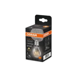 Osram Vintage 1906 LED Classic Slim E27 Päron Filament Klar 4.8W 470lm - 827 Extra Varm Vit | Dimbar - Ersättare 40W