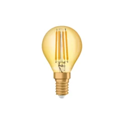 Osram Vintage 1906 LED E14 boll Filament Guld 4W 420lm - 825 Extra Varm Vit | Ersättare 35W
