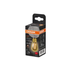 Osram Vintage 1906 LED E27 Edison Filament Guld 4.8W 360lm - 822 Extra Varm Vit | Dimbar - Ersättare 40W