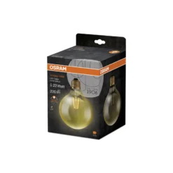 Osram Vintage 1906 LED E27 Globe Filament Guld 125mm 2.8W 200lm - 824 Extra Varm Vit | Ersättare 25W
