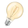 Osram Vintage 1906 LED E27 Globe Filament Heart Guld 8W 806lm - 922 Extra Varm Vit | Bästa Färgåtergivning - Dimbar - Ersättare 60W