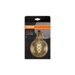 Osram Vintage 1906 LED E27 Globe Filament Guld 125mm 5W 250lm - 820 Extra Varm Vit | Ersättare 25W