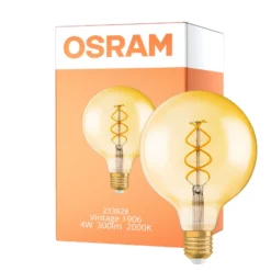Osram Vintage 1906 LED E27 Globe Filament Guld 125mm 5W 250lm - 820 Extra Varm Vit | Ersättare 25W