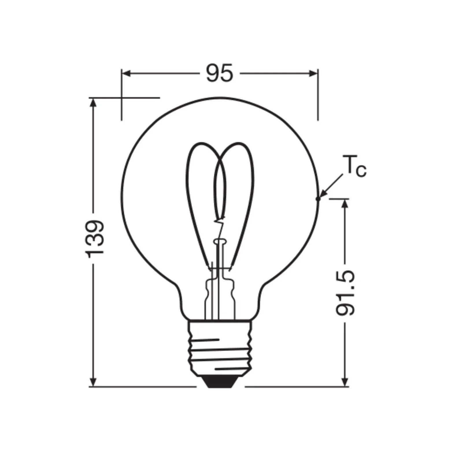 Osram Vintage 1906 LED E27 Globe Filament Guld 4.9W 470lm - 922 Extra Varm Vit | Bästa Färgåtergivning - Dimbar - Ersättare 40W