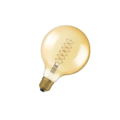 Osram Vintage 1906 LED E27 Globe Filament Gold 125mm 7W 600lm - 822 Extra Warm White | Dimmable