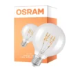 Osram Vintage 1906 LED E27 Globe Filament Klar Slim 4.8W 470lm - 827 Extra Varm Vit | Dimbar - Ersättare 40W