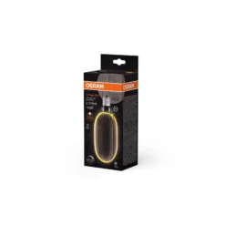 Osram Vintage 1906 LED E27 Globe Filament Smoke 100mm 4W 110lm - 818 Extra Varm Vit | Dimbar - Ersättare 12W