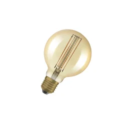 Osram Vintage 1906 LED E27 Globe Filament Gold 95mm 8.8W 806lm - 822 Extra Warm White | Dimmable