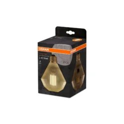 Osram Vintage 1906 LED E27 Päron Filament Guld 4.5W 420lm - 825 Extra Varm Vit | Ersättare 40W