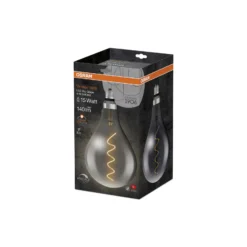 Osram Vintage 1906 LED E27 Päron Filament Smoke 160mm 5W 110lm - 818 Extra Varm Vit | Dimbar - Ersättare 25W