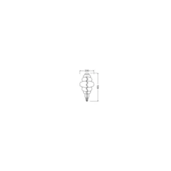 Osram Vintage 1906 LED E27 Special Filament Gold 4.8W 360lm - 822 Extra Warm White | Dimmable