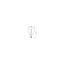 Osram Vintage 1906 LED E27 Special Filament Smokey 4.5W 150lm - 817 Extra Warm White | Dimmable