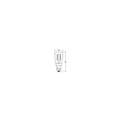 Osram Vintage 1906® LED Special Shapes LED E14 Tubular Ambar 1.6W 50lm - 824 Extra Varm Vit | Ersättare 15W