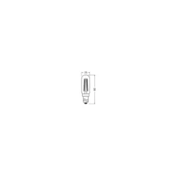 Osram Vintage 1906 LED Special Shapes E14 Tubular Ambar 4.8W 470lm - 822 Extra Varm Vit | Dimbar - Ersättare 40W