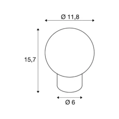 SLV Tiny Sun Bordslampa Stål Bronze | Passande För 1x G9 Max. 4W - Dimbar