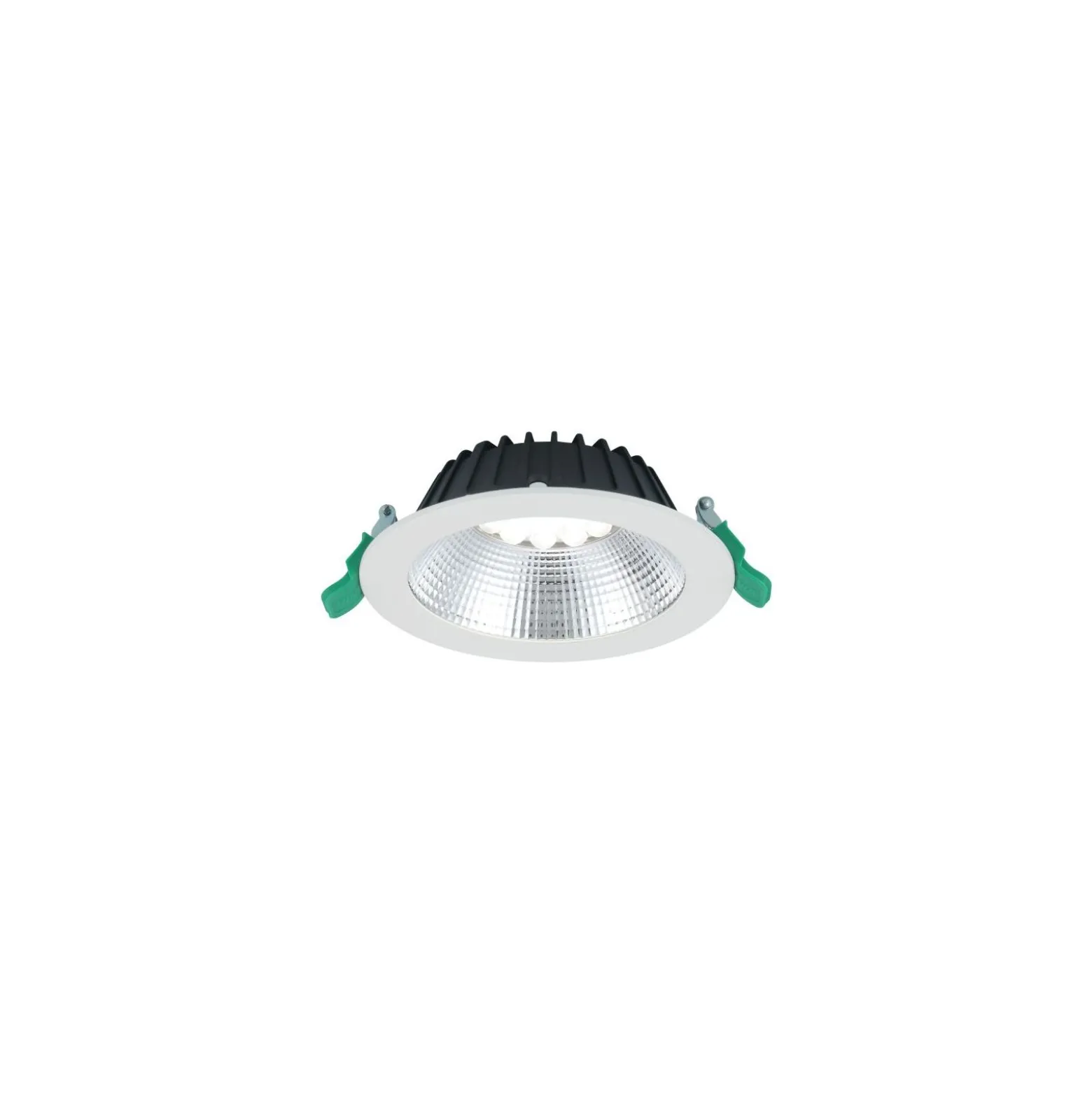 Sylvania LED Downlight Insaver Slim Aluminium Vit 1150lm 70D - 830 Varm Vit | Utskärning 150mm - IP44 - UGR <19