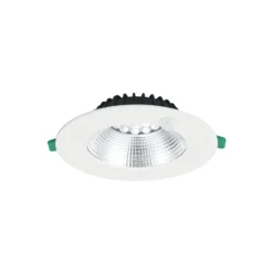 Sylvania LED Downlight Insaver Slim Aluminium Vit 13W 1150lm 70D - 830 Varm Vit | Utskärning 175mm - IP44 - UGR <19 - Rörelsesensor