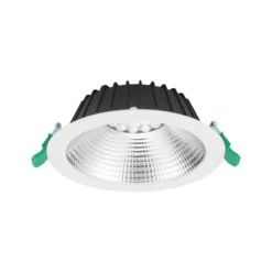 Sylvania LED Downlight Insaver Slim Aluminium Vit 13W 1650lm 70D - 830 Varm Vit | Utskärning 175mm - IP44 - UGR <19