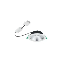 Sylvania LED Downlight Insaver Slim Aluminium Vit 13W 1650lm 70D - 830 Varm Vit | Utskärning 175mm - IP44 - UGR <19