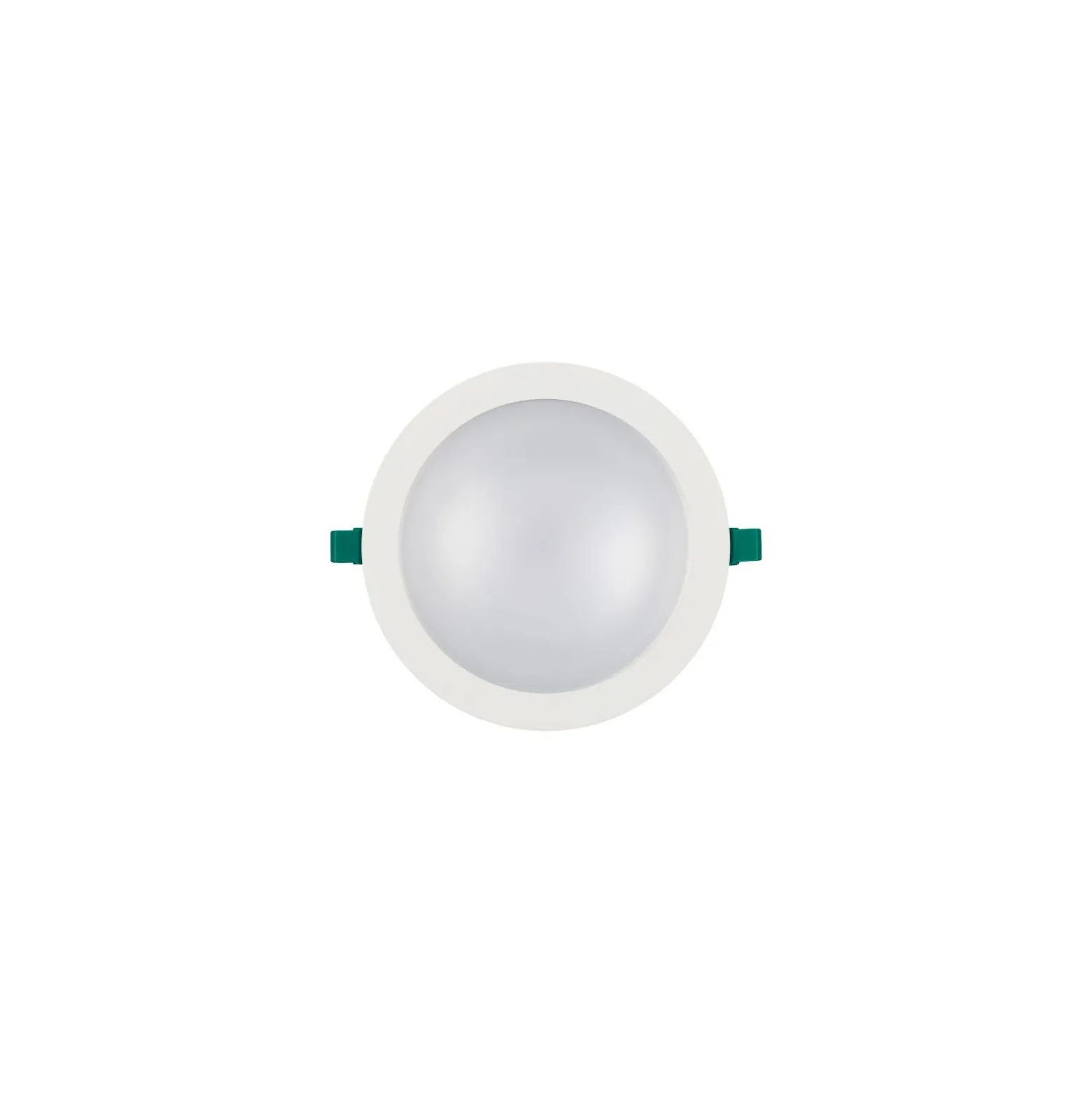 Sylvania LED Downlight Start 205 Aluminium Vit 20W 2100lm 74D - 830 Varm Vit | Utskärning 205mm - IP54 - Dimbar