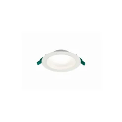 Sylvania LED Downlight Start IP44 150 Aluminium Vit 12W 1200lm 74D - 830 Varm Vit | Utskärning 150mm - IP54 - Dimbar