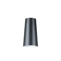 THORNeco Armatur Runda HOLLY Aluminium Svart Up & Down 8W 500lm - 830 Varm Vit