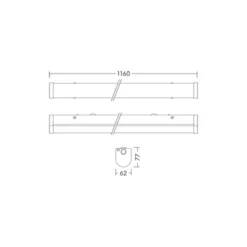 THORNeco LED Allmänbruksarmatur Poppy 48W 5000lm - 840 Kallvit | 120cm