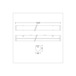 THORNeco LED Allmänbruksarmatur Poppy 60W 6500lm - 840 Kallvit | 150cm