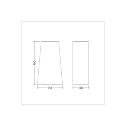 THORNeco LED Armatur Runda HOLLY Aluminium Svart 5W 301lm - 830 Varm Vit