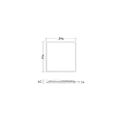 THORNeco LED Panel Anna Vario 34W 3754lm - 830-840 Dim To Warm | 60x60cm - UGR <19 - Dimbar
