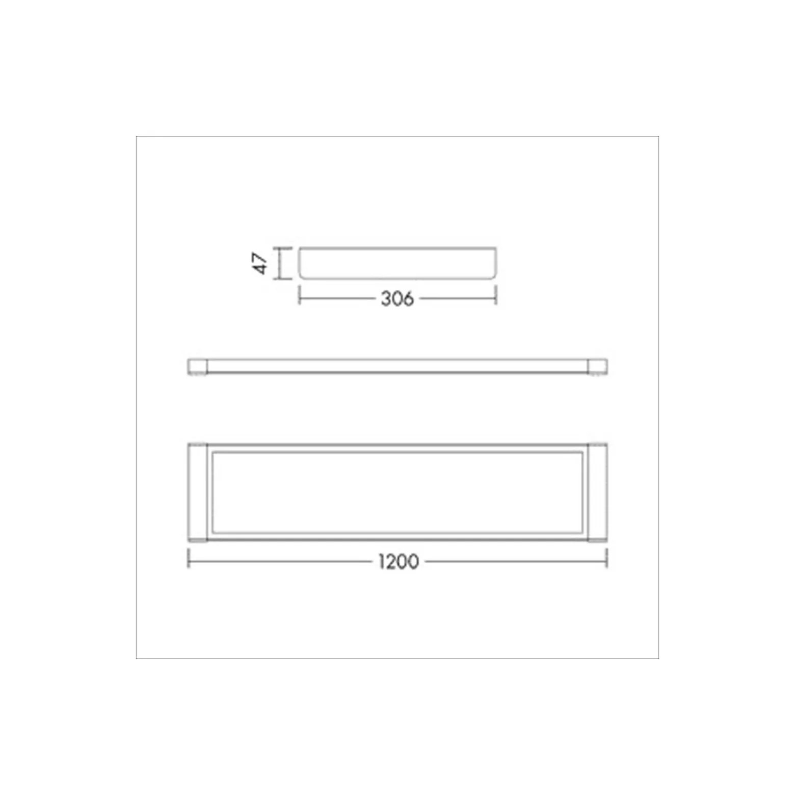 THORNeco LED Panel ROXY Aluminium Vit 38/41/43/45W 4675/4950/5225/5500lm - 840 Kallvit | 120x30cm - UGR < 19