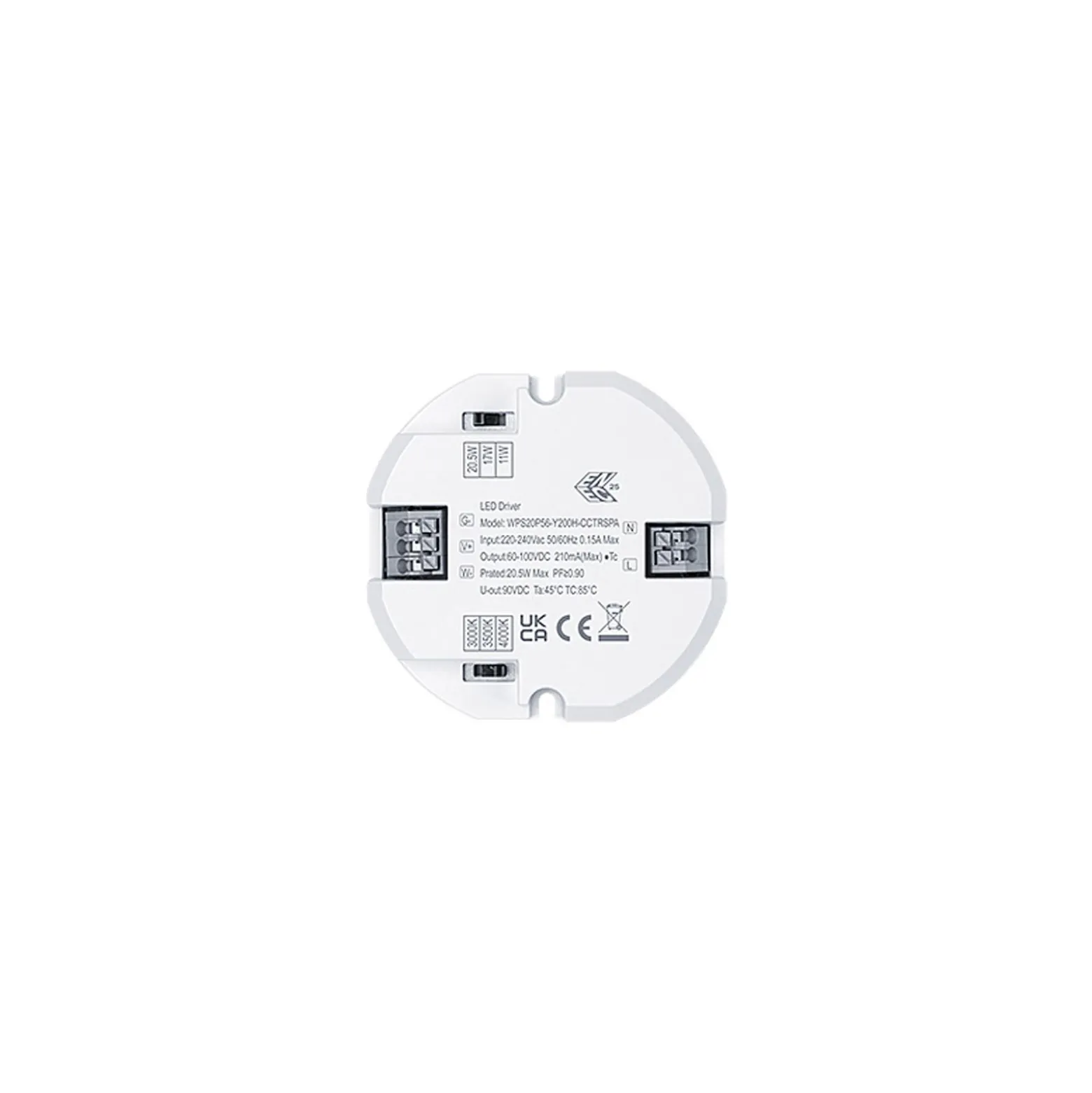 THORNeco LED Plafond LARA VARIOFLEX Vit 20.5W 2200lm - 830-835-840 CCT | 300mm - IP65 - Rörelsesensor, Ljussensor