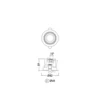 THORNeco LED Spot LILY Svart 9W 900lm 60D - 930 Varm Vit | 82mm - Utskärning 68mm - IP44 - Bästa färgåtergivning - Dimbar