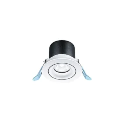 THORNeco LED Spot LILY Svart 6W 600lm 38D - 940 Kallvit | 82mm - Utskärning 68mm - IP44 - Bästa färgåtergivning - Dimbar
