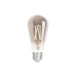 WiZ Smart LED E27 Edison Filament Smoke 6.5W 400lm - 820-850 Justerbar Vit | Dimbar - Ersättare 35W