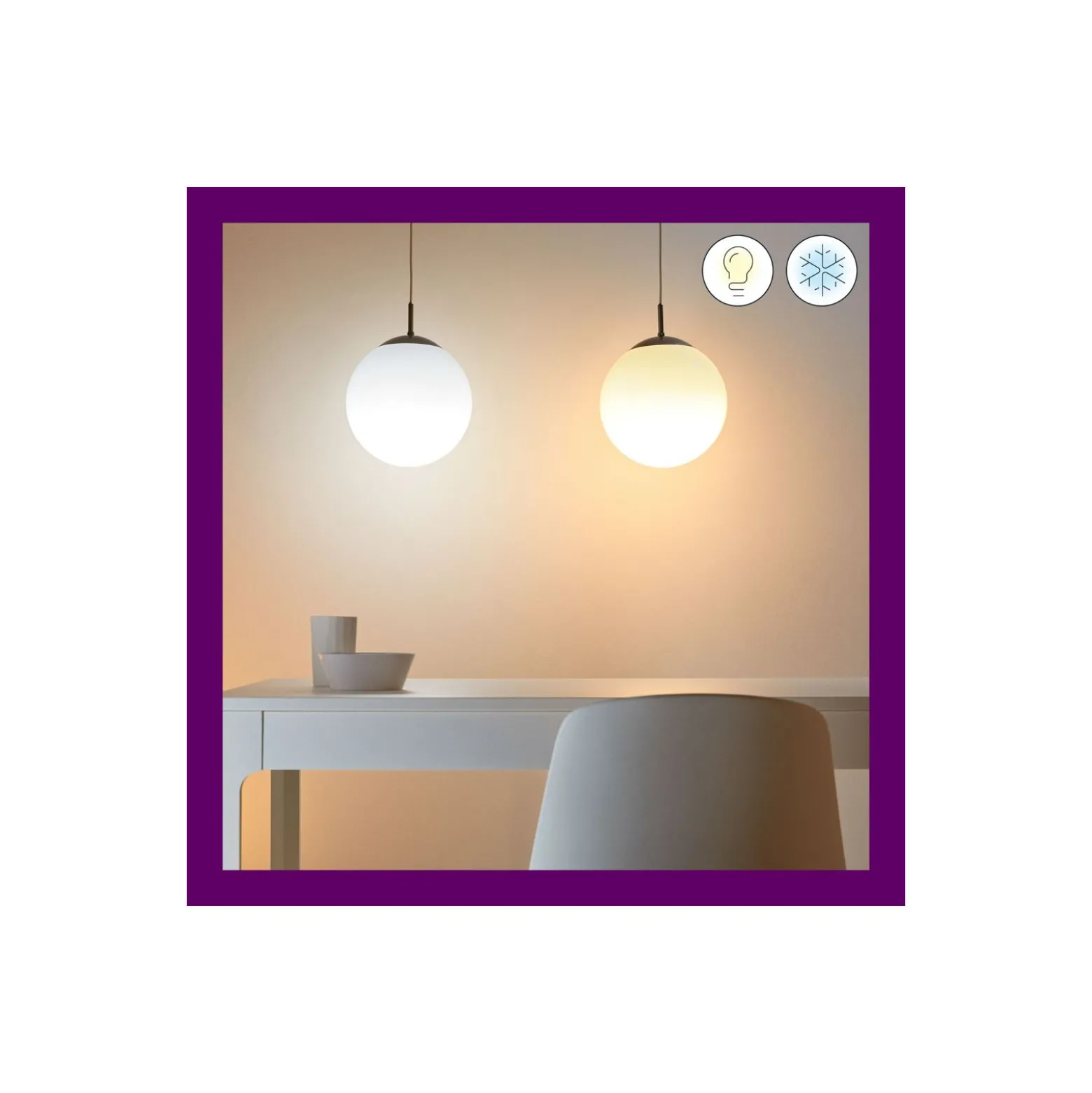 WiZ Smart LED E14 Globe Filament Matt 5W 470lm | Bästa Färgåtergivning - Dimbar - Ersättare 40W