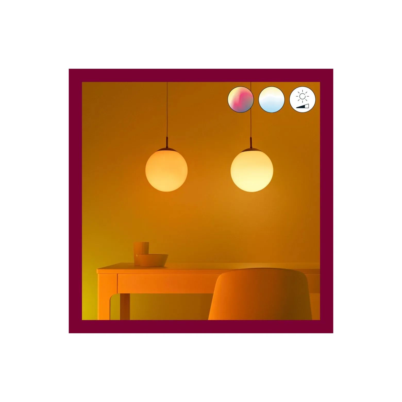 WiZ Smart LED E14 Globe Filament Matt 5W 470lm | Bästa Färgåtergivning - Dimbar - Ersättare 40W